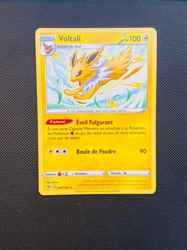 Carte pokémon voltali 047 - pokémon, 047/185