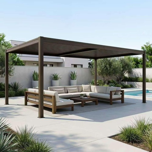 Domi 10x16ft metal - metal, louvered