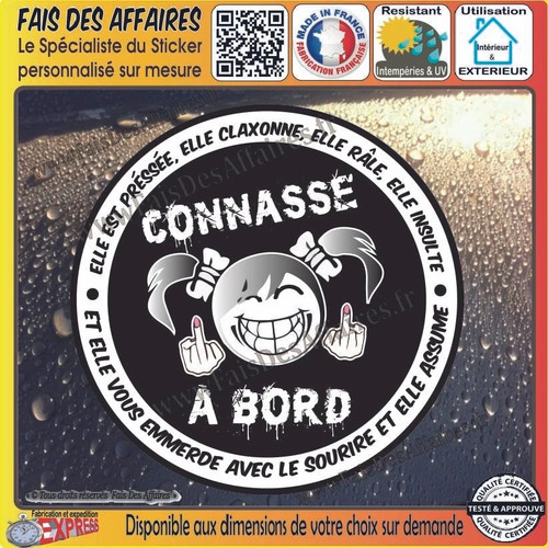 Stickers autocollant connasse - stickers,