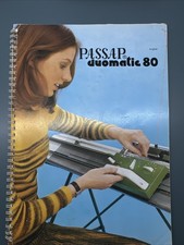 Passap Duomatic 80 User Manual ~ Patterns Knitting Garments Book