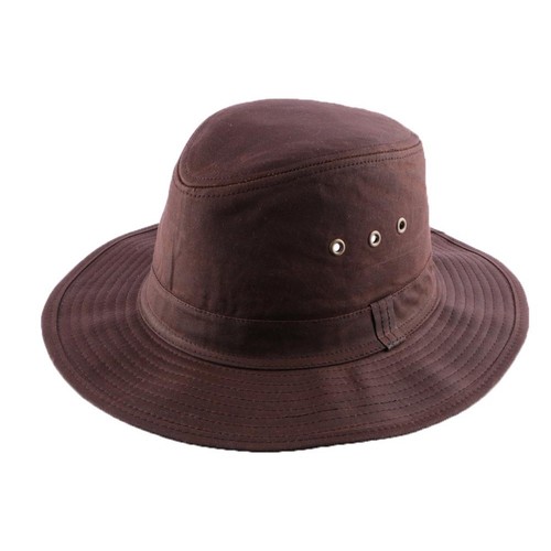 Chapeau huilé marron - chapeau, type