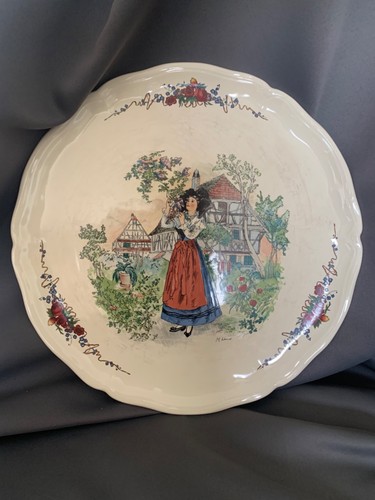 Assiettes anciennes plates - anciennes,