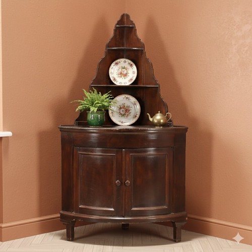 Meuble angle ancien peuplier - meuble,