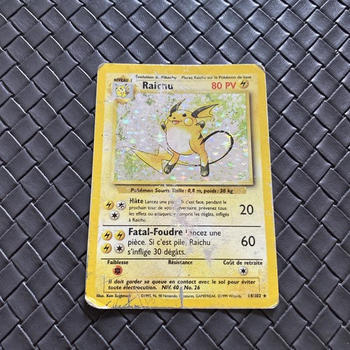 Carte pokémon raichu - carte,