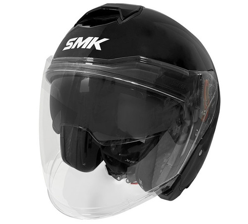 Casque jet smk gtj noir - casque,
