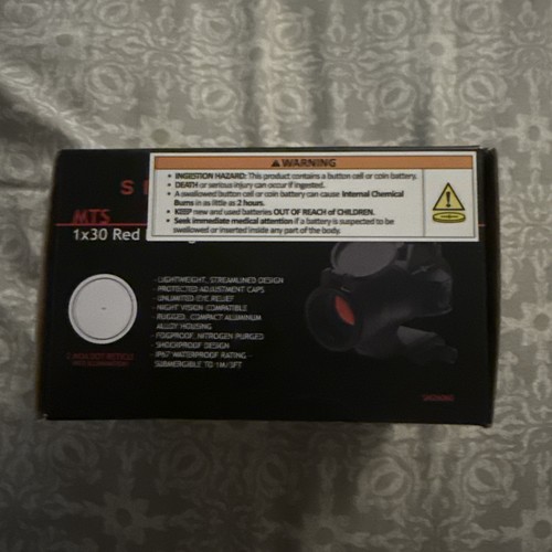 Sightmark mts 1x30mm red dot - red,