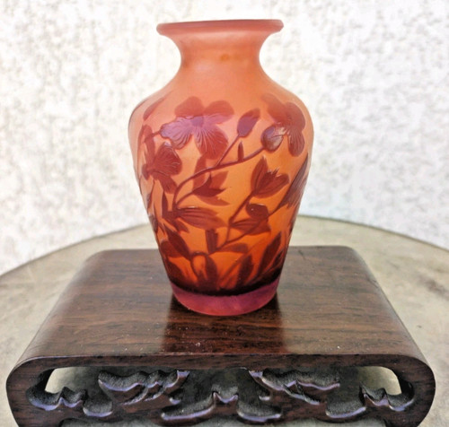 Vase galle miniature rose - galle,