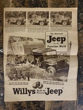 1945-1949 Willys CJ-2A “The Universal Jeep” Original Brochure Literature