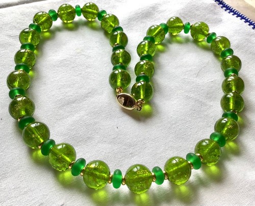 Collier perles verre - 🌟collier, de