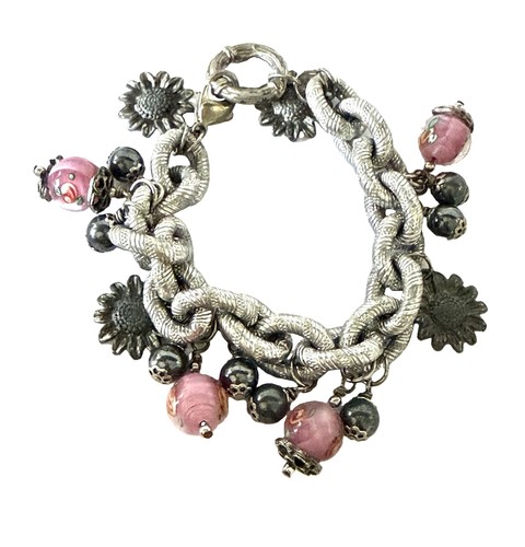 Bracelet breloques perle verre - breloques,