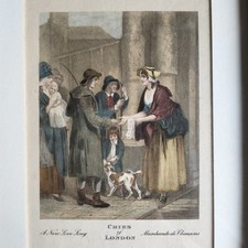 Gravure ancienne colorisée