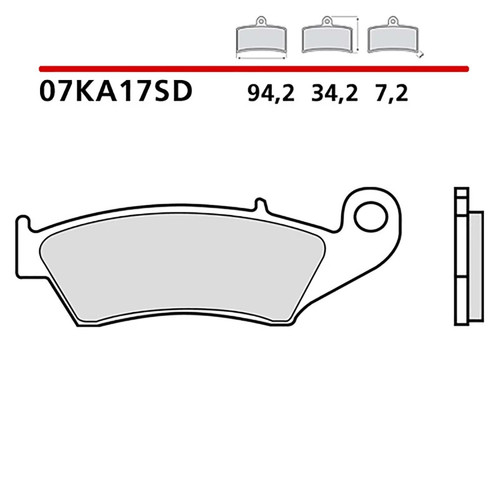 Kit plaquettes frein - de,