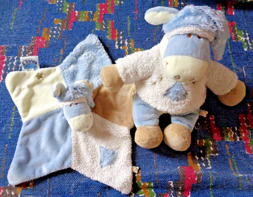 Doudou plat peluche - plat,