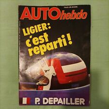 AUTO HEBDO 162 1979 GP ESPAGNE f1 OPEL MONZA 3000 E