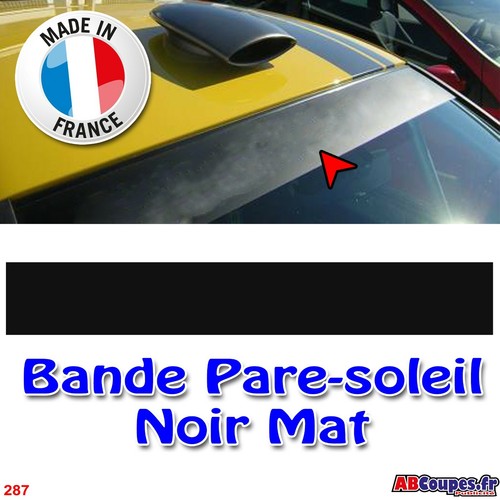 Bande pare soleil noir mat - soleil,