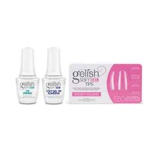 Harmony Gelish Soft Gel Tips - Short Round & Soft Gel Duo Set