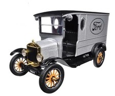 MOTOR MAX, FORD Model T Paddy Wagon 1925 Argent, échelle 1/24, MMX79329GRIS