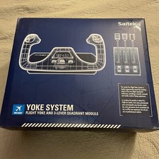 Saitek PZ44 Pro Flight Yoke & 3-Lever Quadrant Module PC Windows 2014 Open Box