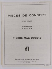 Partition " PIECES DE CONCERT