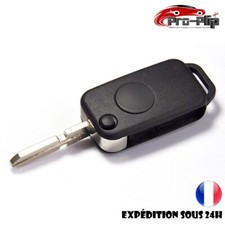Coque de Clé pour Mercedes ML C CL S SL SEL E A G W 1 boutons avec rainures