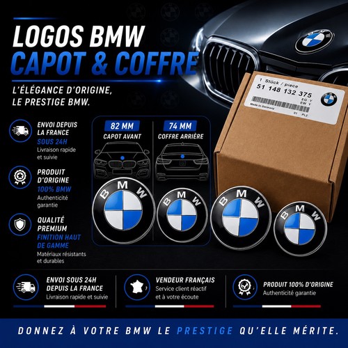 Logos bmw origine capot - bmw, 82