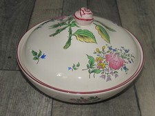 bonbonnière boite en faïence de Lunéville réverbère KG Ø 21 cm