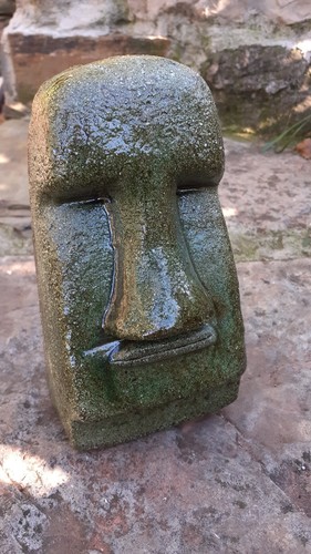 Statue visage moai ile de - statue,