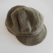 Casquette H&M vert kaki laine acrylique vintage art urbain