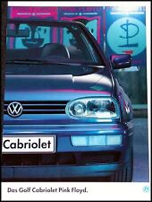 VW Golf 3 convertible pink floyd brochure 8.1994 