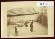 cpa carte-photo . La partie de Croquet . vers 1920