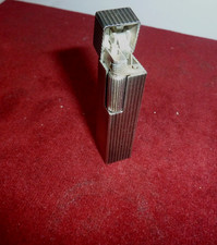 ANCIEN ET RARE BRIQUET A GAZ MARUMAN JOTY JAPON PLAQUÉ ARGENT  FONCTIONNE