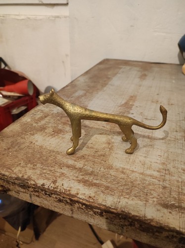 Statuette félin vintage - statuette,