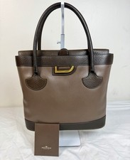 Delvaux Two-Tone Brown Leather