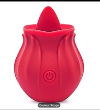 Vibromasseur Langue forme rose Cunnilingus USB clitoris mamelon OFFRE sextoys