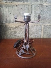 Pied de lampe ancien en fer forgé