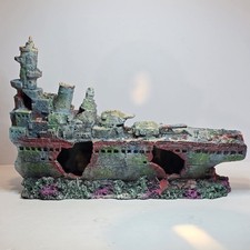 Aquarium Shipwreck Decoration Battleship Ornament Fish Tank Shipwreck Decoration