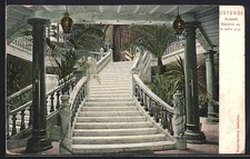 CPA Ostende, Kursaal, Escalier