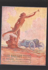 advertising old papers CAR BALLOT speed record M0163
