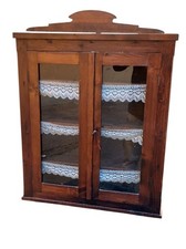 Small and narrow wall display case wooden Primi 900 Tuscany