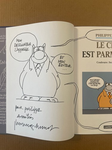 Philippe geluck dédicace - philippe,