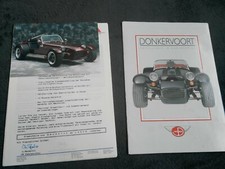 Brochure Donkervoort S8A 1989 + SeventySeven 1993