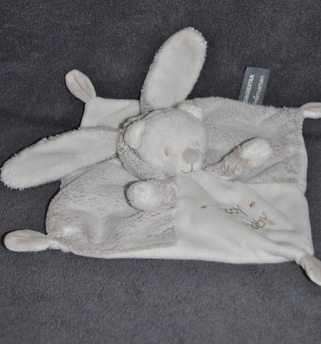 Doudou plat lapin ours - lapin,