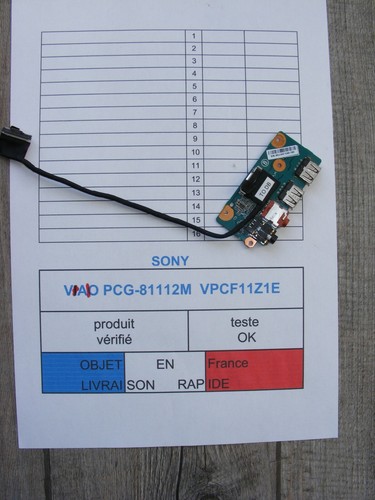 Platine usb jacks pour sony - usb,