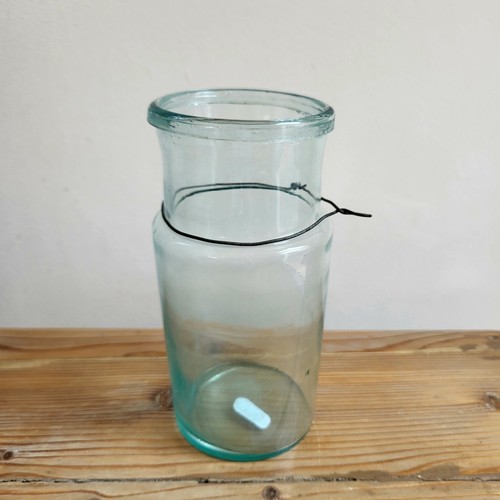 Ancien bocal verre pot - bocal, à