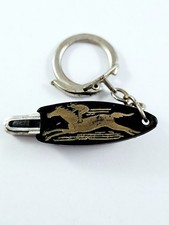 Vintage 1960s KEYCHAIN - THIRD-PARTY HORSE Horse Riding Pattern -
