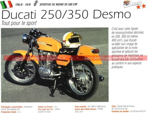 Ducati 350 250 desmo 1970 - ducati,