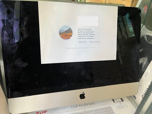 Apple imac fin - 2013, (ssd