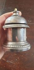 ANTIQUE HOTEL ELECTRIC SILVER METAL TABLE DOORBELL AS IS TABLE BELL