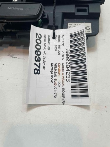 Control panel hazard switch - w,