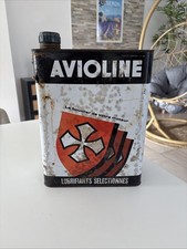 RARE Bidon d'huile AVIOLINE  5